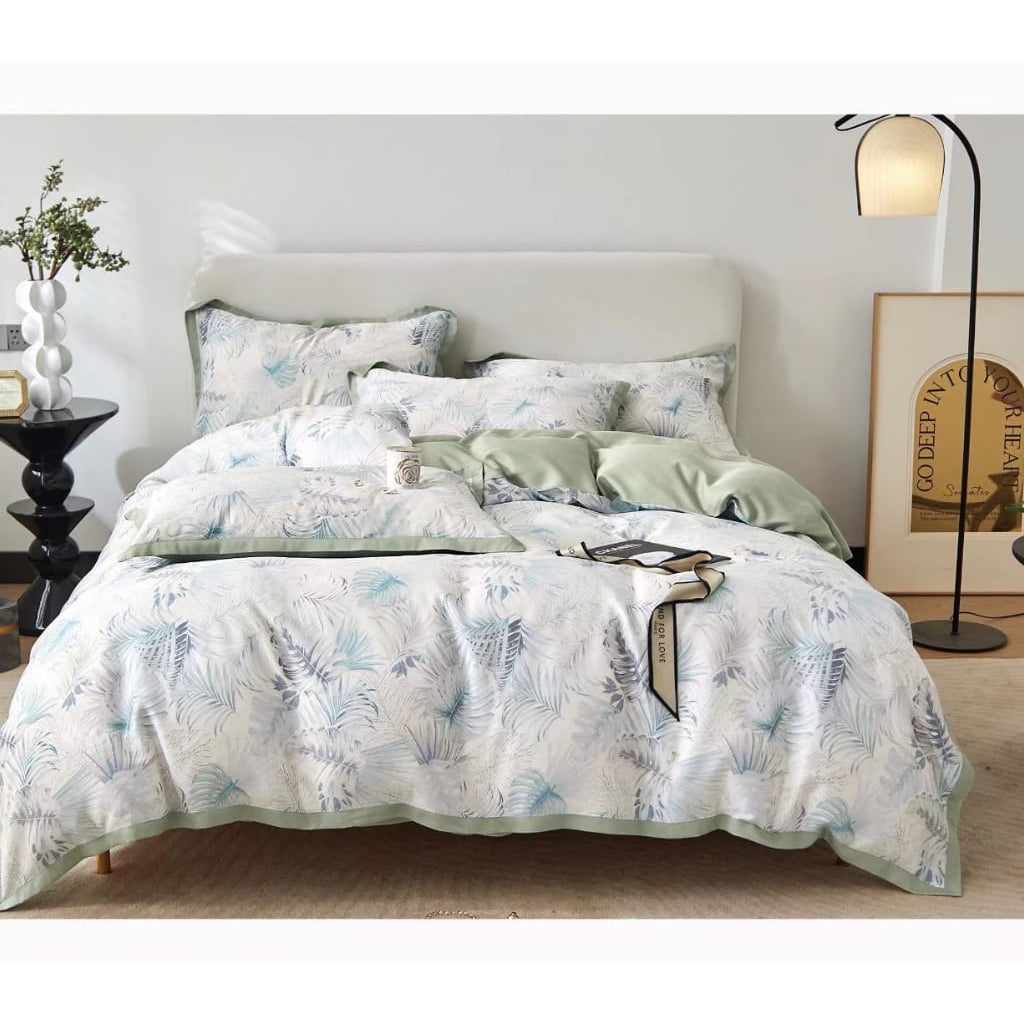 Sprei Sutera Organik Tanpa Bedcover | Seprei Sutra Organic No Bed Cover 160x200 180x200 200x200