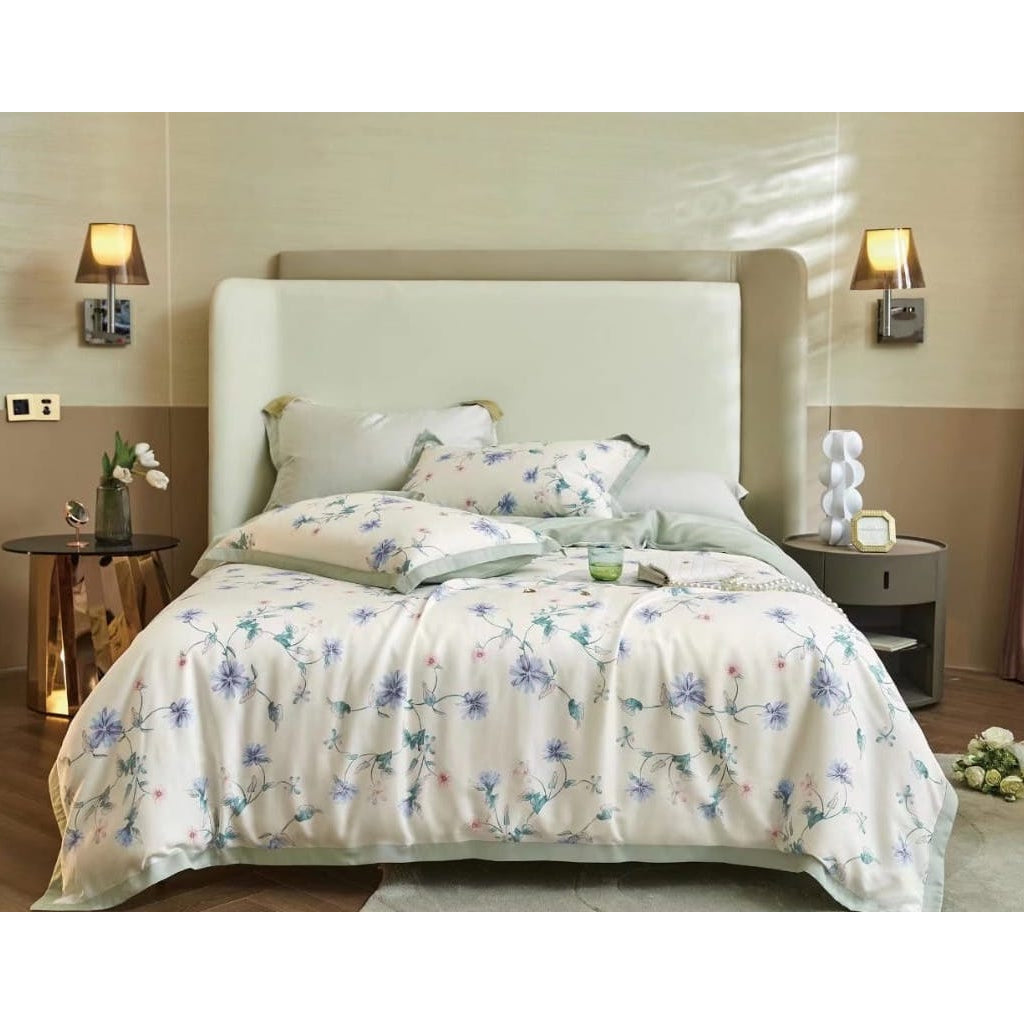 Sprei Sutera Organik Tanpa Bedcover | Seprei Sutra Organic No Bed Cover 160x200 180x200 200x200
