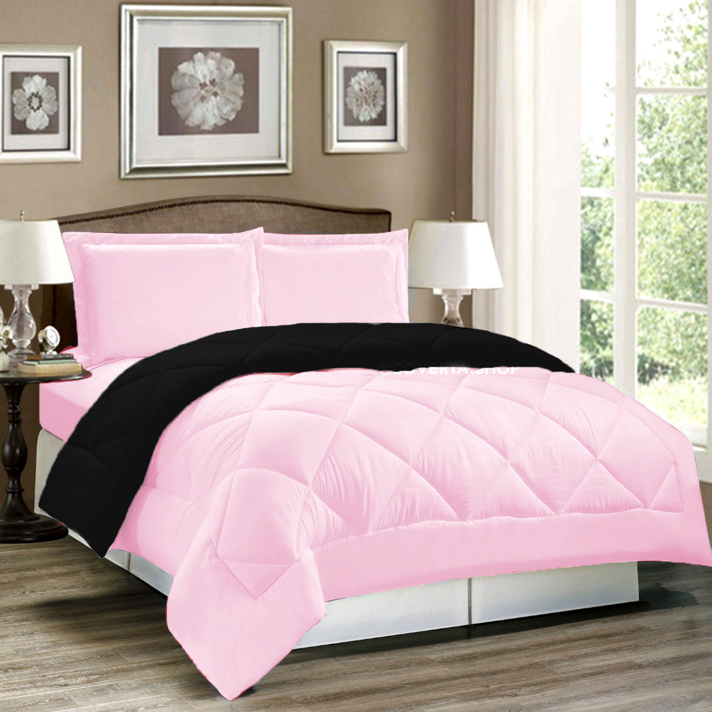 Badcover Set Katun Polos BLACKPINK | Bedcover Murah