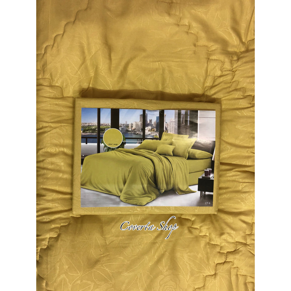 Bed Cover Set Emboss - 160x200 / 180x200 / 200x200 tebal 40cm