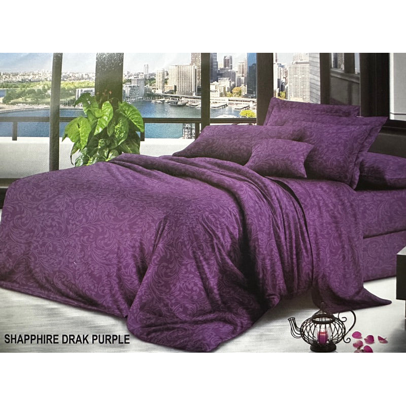 Bed Cover Set Sprei Aesthetic Motif Emboss 180x200x30cm