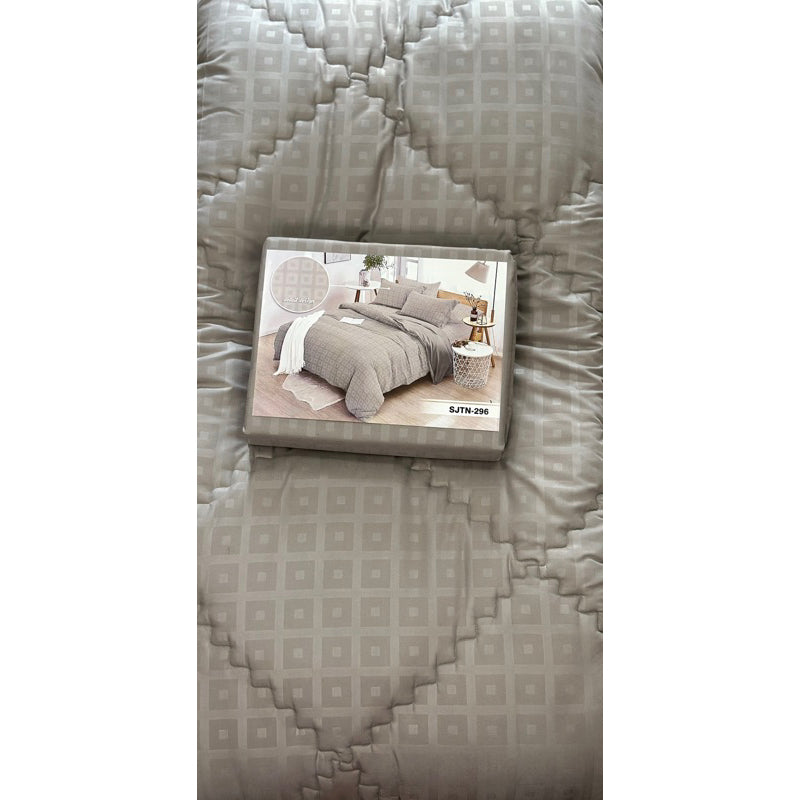 Bed Cover Set Sprei Aesthetic Motif Emboss 180x200x30cm