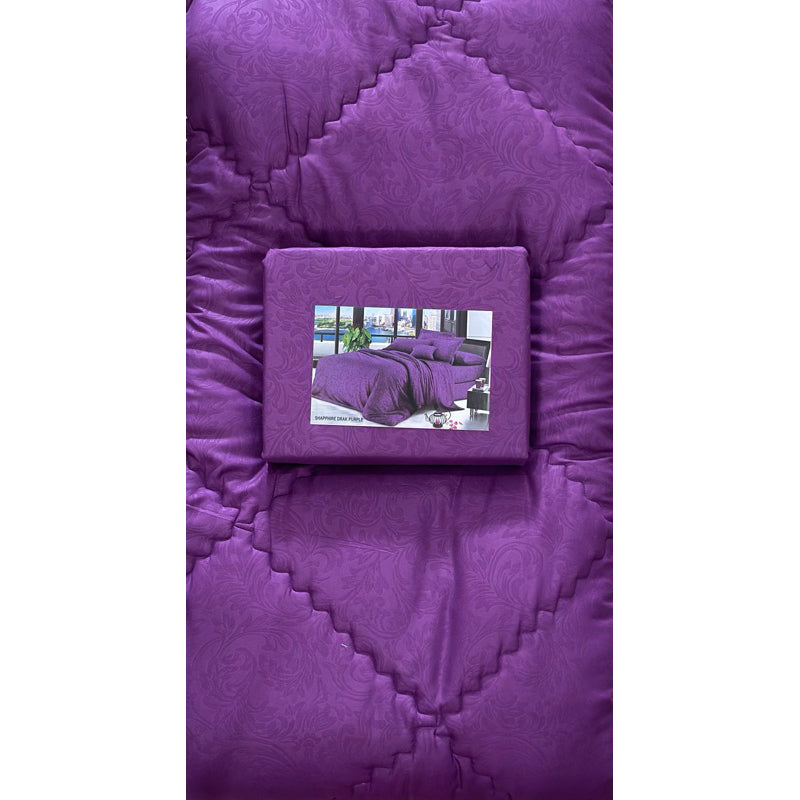 Bed Cover Set Sprei Aesthetic Motif Emboss 180x200x30cm