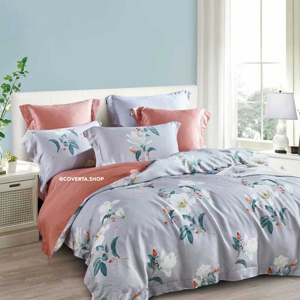 Bed Cover Set Sutera Organic Premium Tencel King Size 180x200x40cm