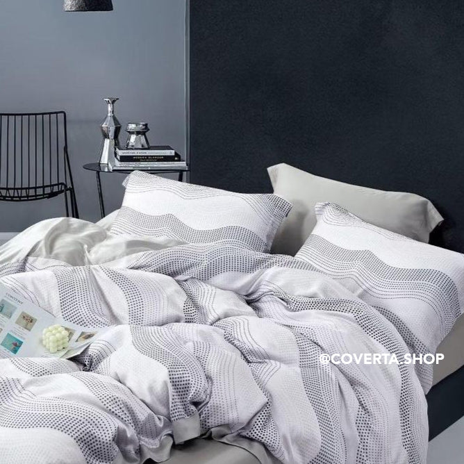 Bed Cover Set Organic Tancel Double 180x200x40cm Home Silk