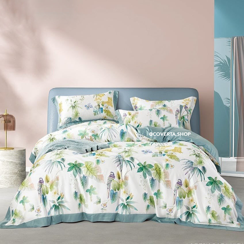 Bed Cover Set Organic Premium Tencel Extra King Size 200x200x40cm