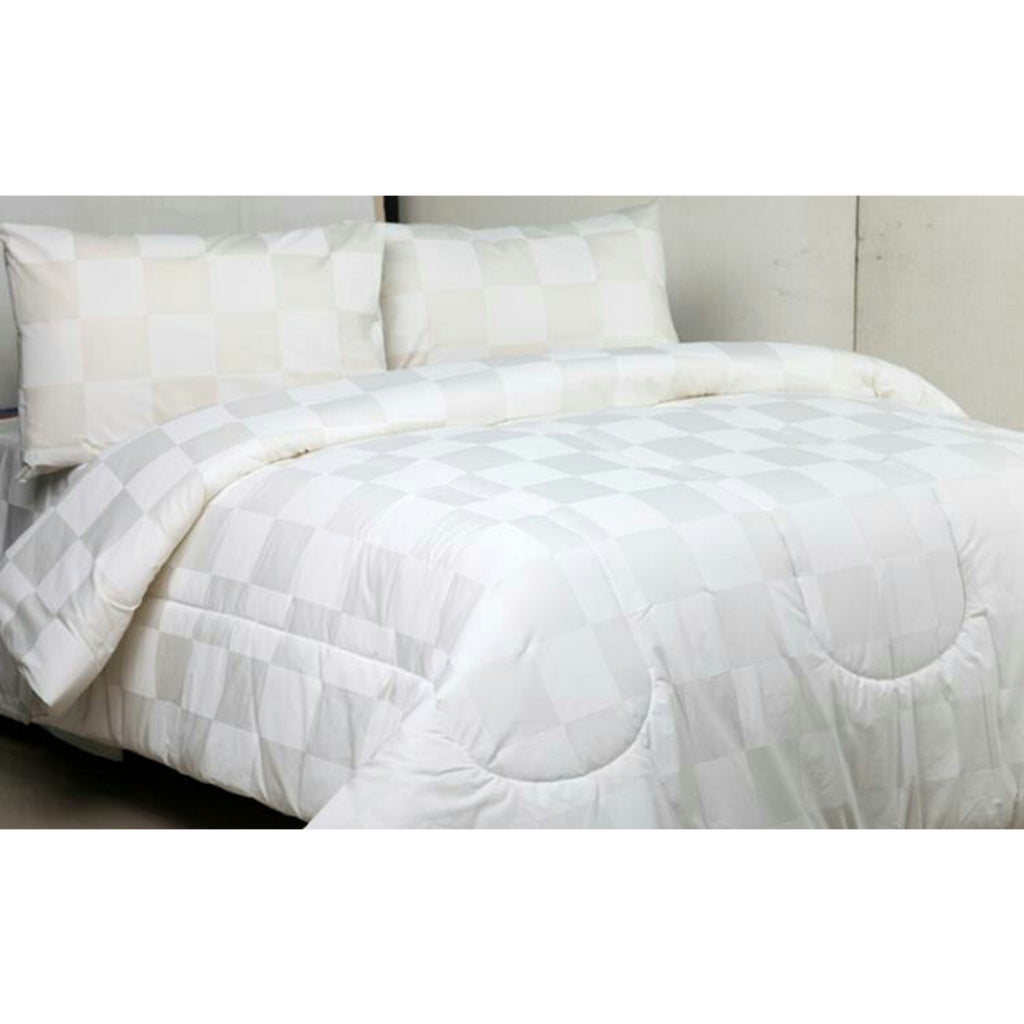 Bed Cover Set Hotel Broken White Polos - Double Size 160/180/200x200x20cm