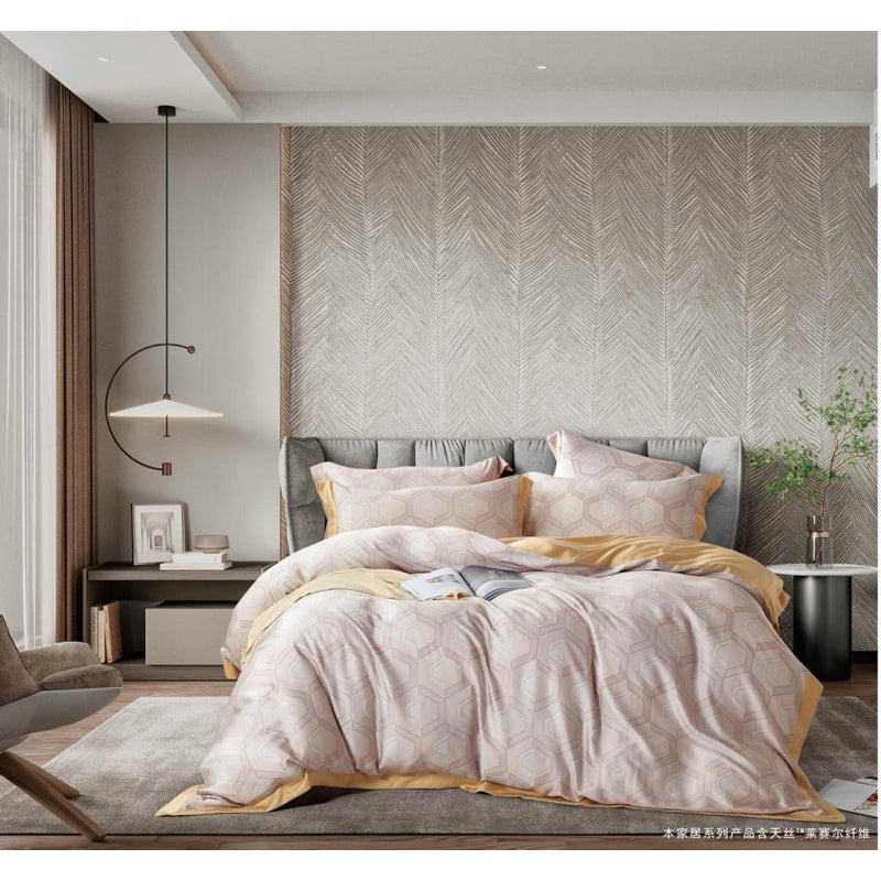Bedcover Set Tencel + Sprei Sutera Tncl Uk 180x200 Tinggi 40 Organik 60s