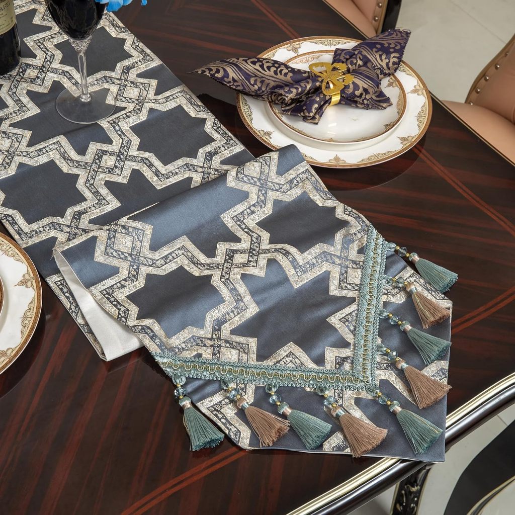 Taplak Meja Makan Mewah Table Runner Moroccan