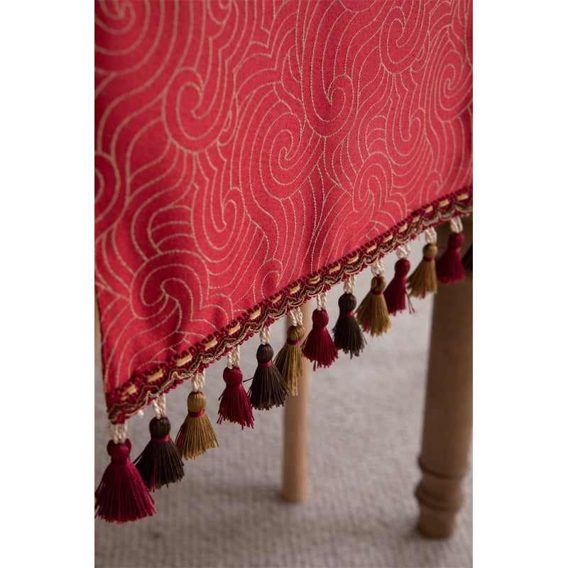 Table Runner Aesthetic GLAM Red | Taplak Meja Panjang Merah