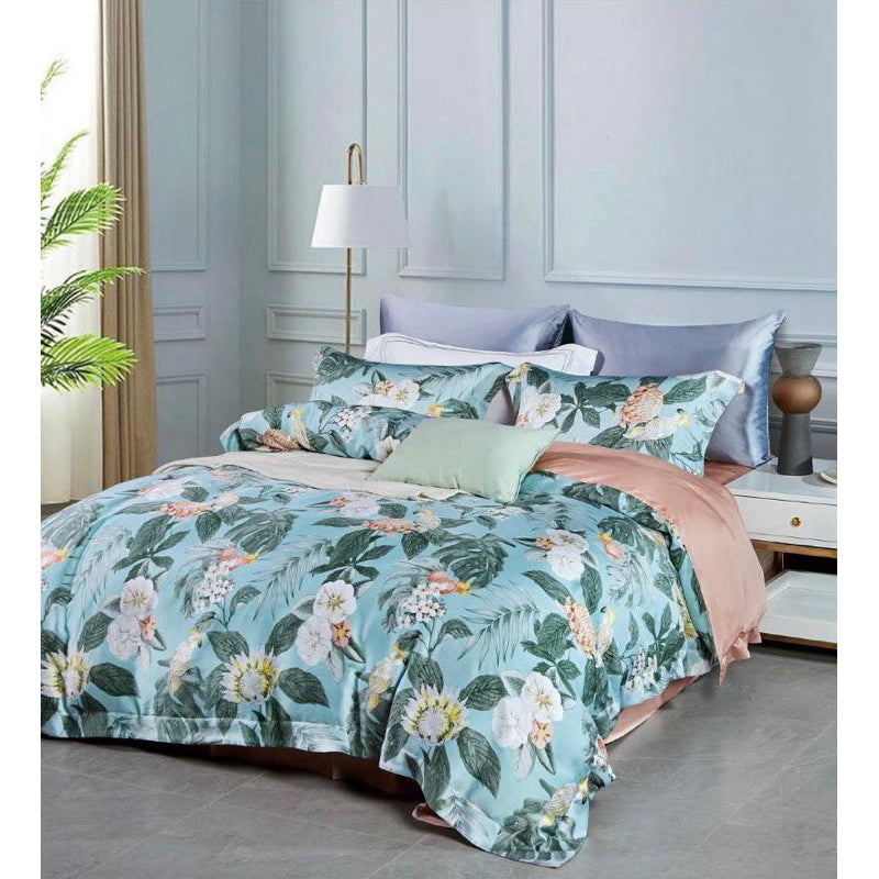 Bedcover Set Tencel + Sprei Sutera Tncl Uk 180x200 Tinggi 40 Organik 60s