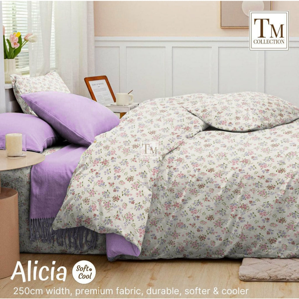BedCover Set Katun Lilac - 160/180/200x200x30cm