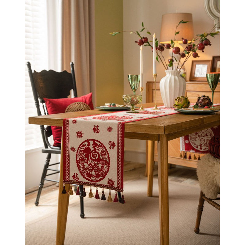 Table Runner Aesthetic | Taplak Meja Estetik Motif Fortune