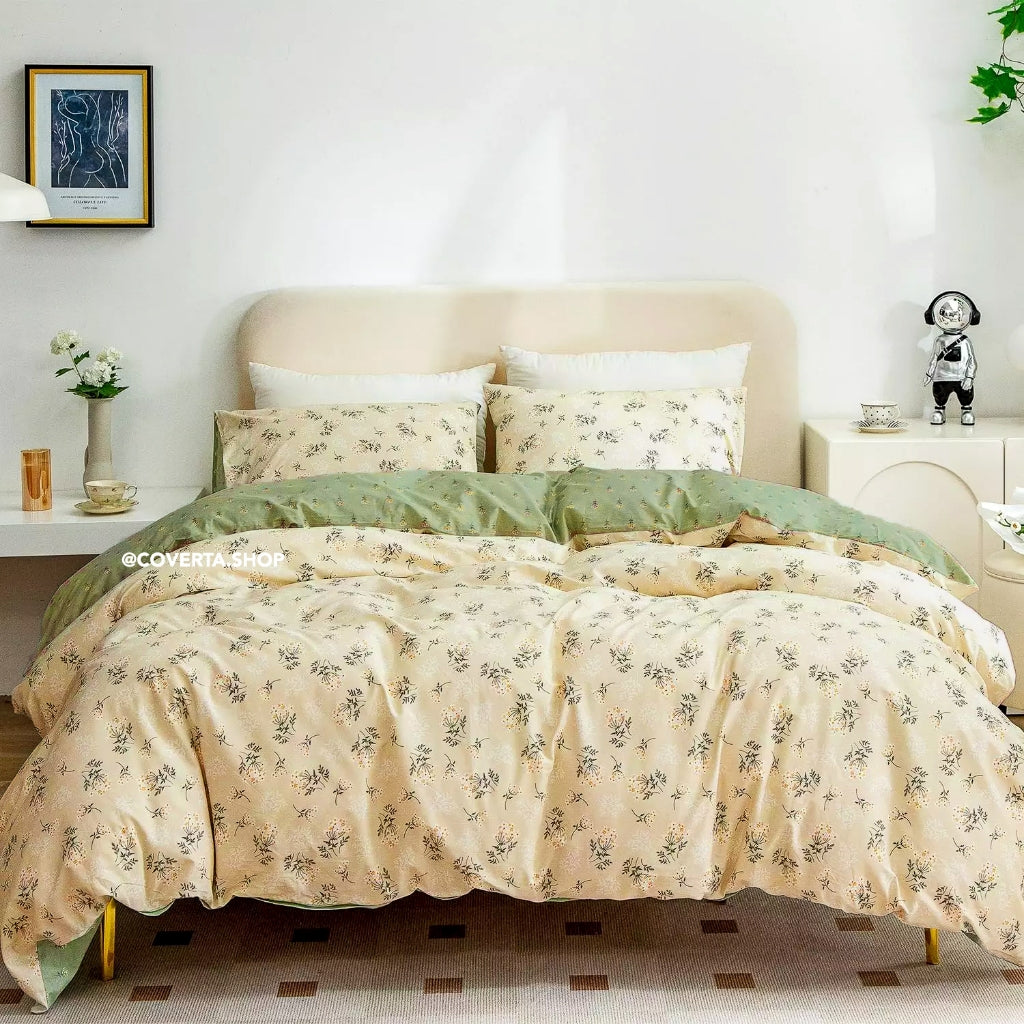 Sprei Bella Vista Katun Motif 160x200 / 180x200 / 200x200 tinggi 30cm