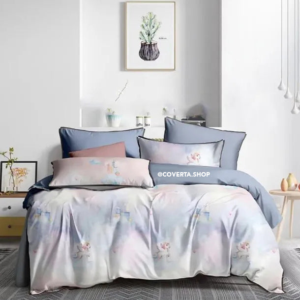 Bed Cover Set Organic Premium Tencel Extra King Size 200x200x40cm
