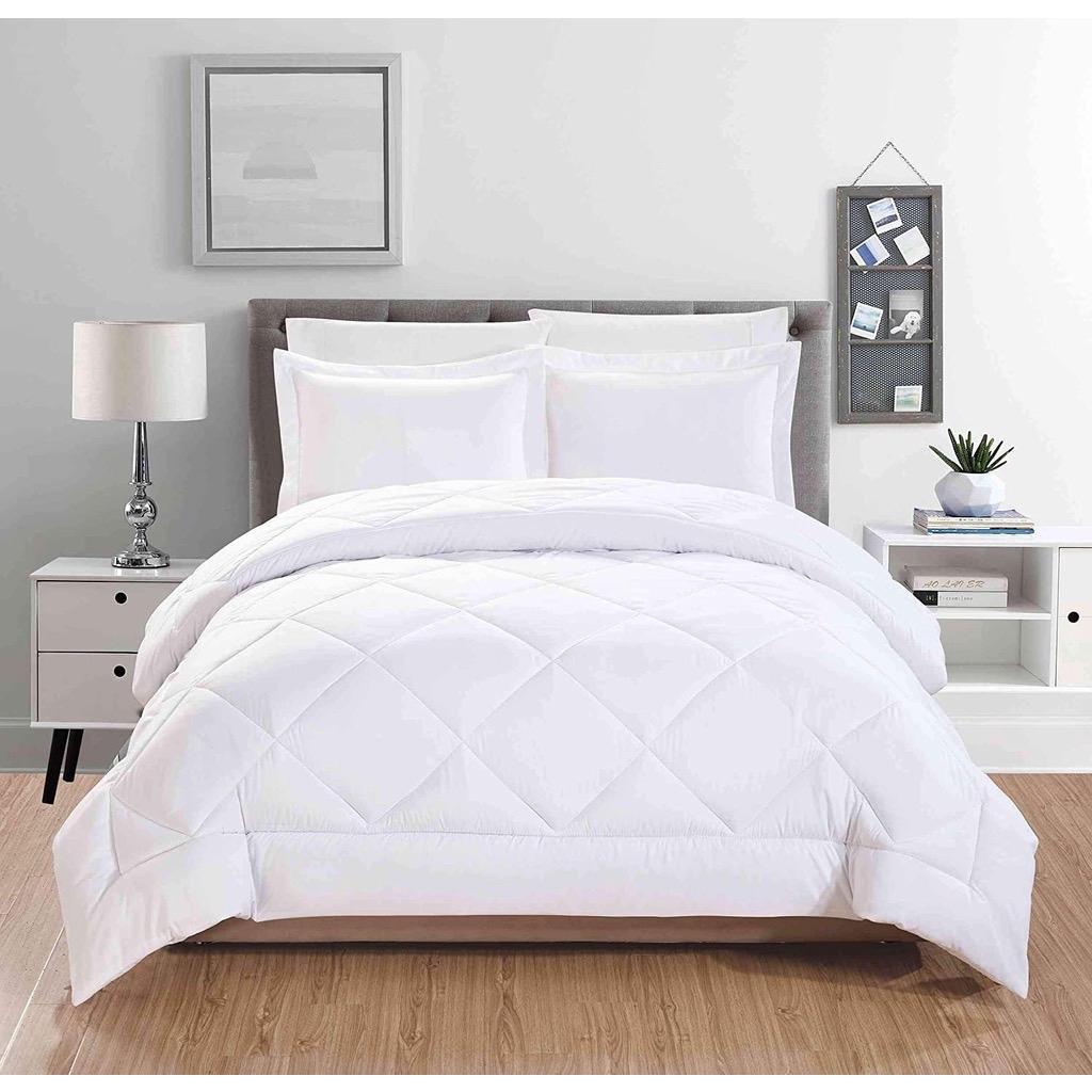 Bed Cover Set Hotel Broken White Polos - Double Size 160/180/200x200x20cm
