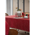 Taplak Meja Makan Kain Motif GLAM Red | Taplak Meja Aesthetic