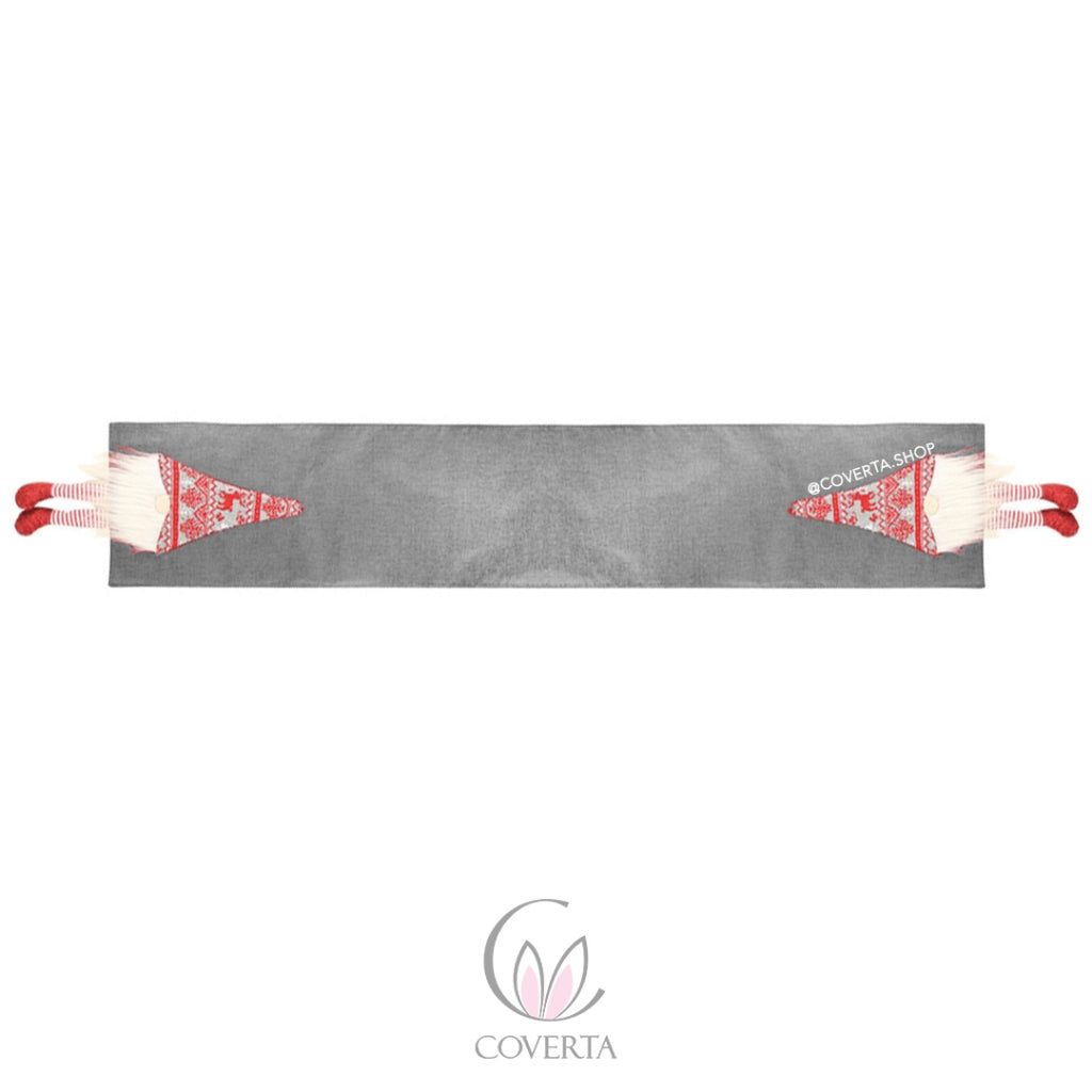 Taplak Meja Dekorasi Natal - Table Runner Christmas Sleepy Santa