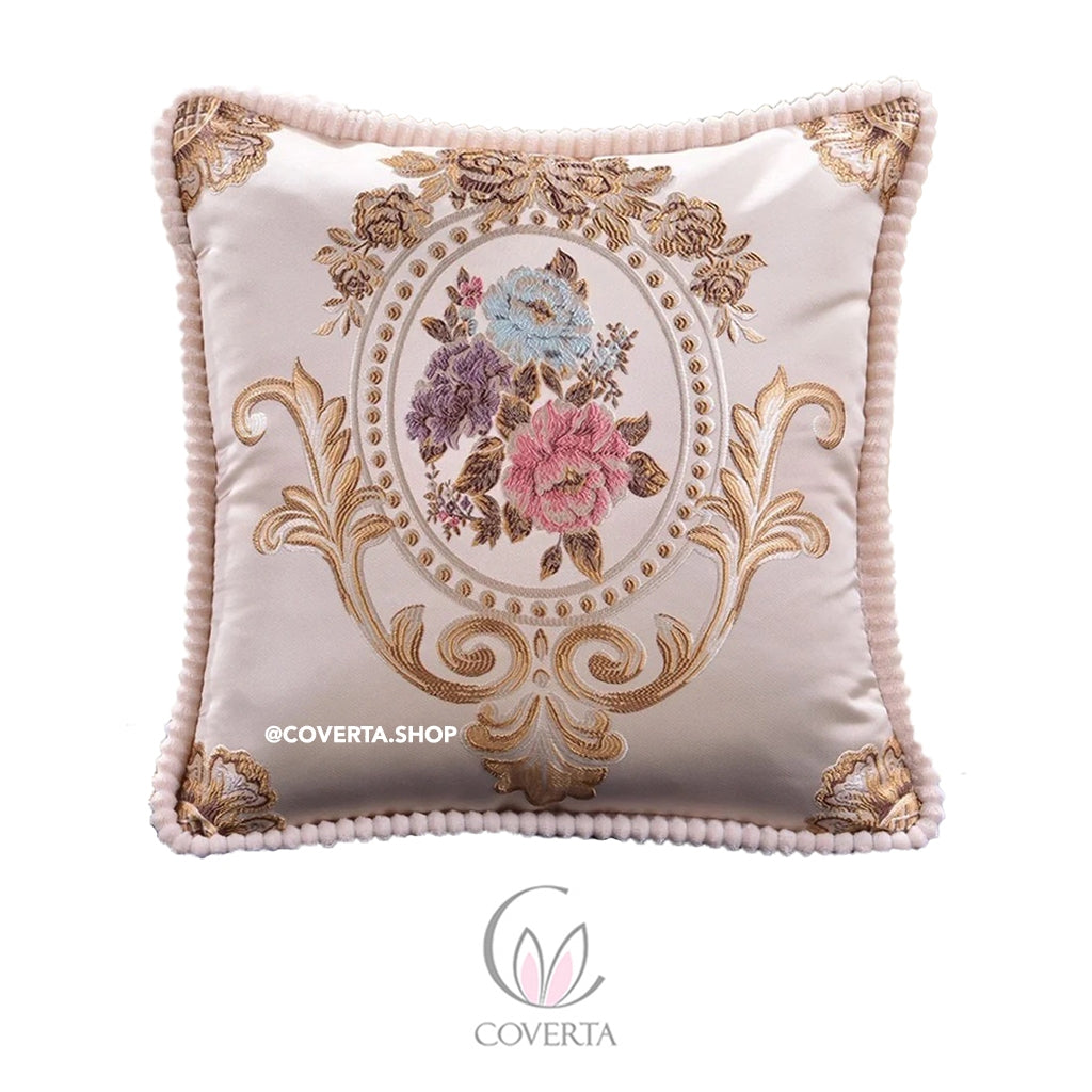 Sarung Bantal Kursi Sofa Belgi Classic Flower 45x45cm