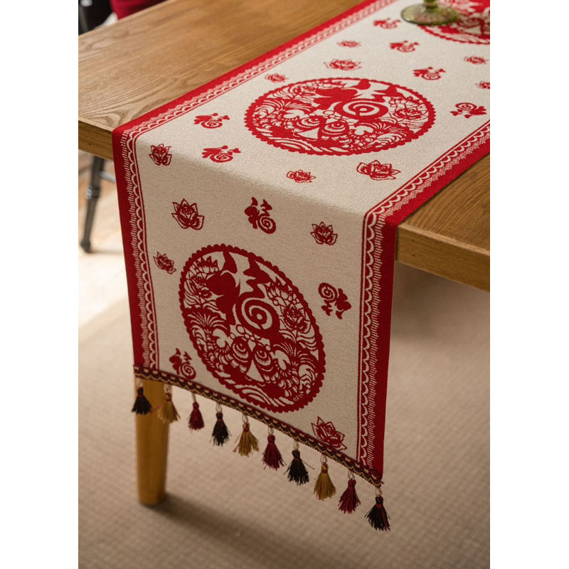 Table Runner Aesthetic | Taplak Meja Estetik Motif Fortune