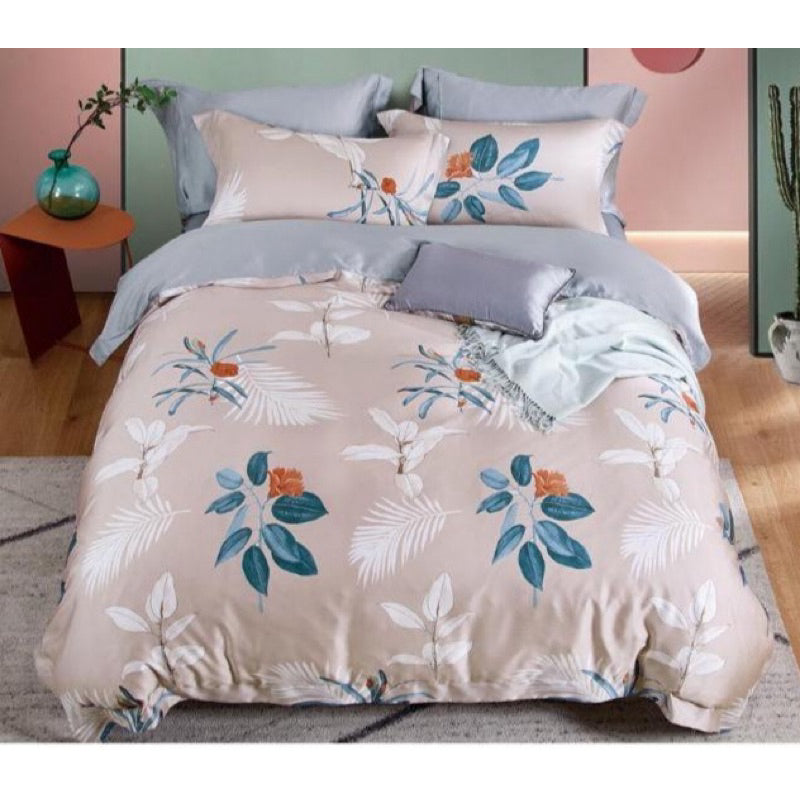 Bedcover Set Tencel + Sprei Sutera Tncl Uk 180x200 Tinggi 40 Organik 60s