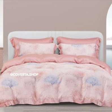 Bed Cover Set Organic Tancel Double 180x200x40cm Home Silk