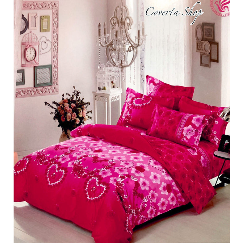 Bed Cover Set Pengantin Katun Jepang - 160/180/200x200x40cm