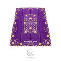 Taplak Meja Makan Bordir Purple0606 - 6-8 Kursi - 180x225cm