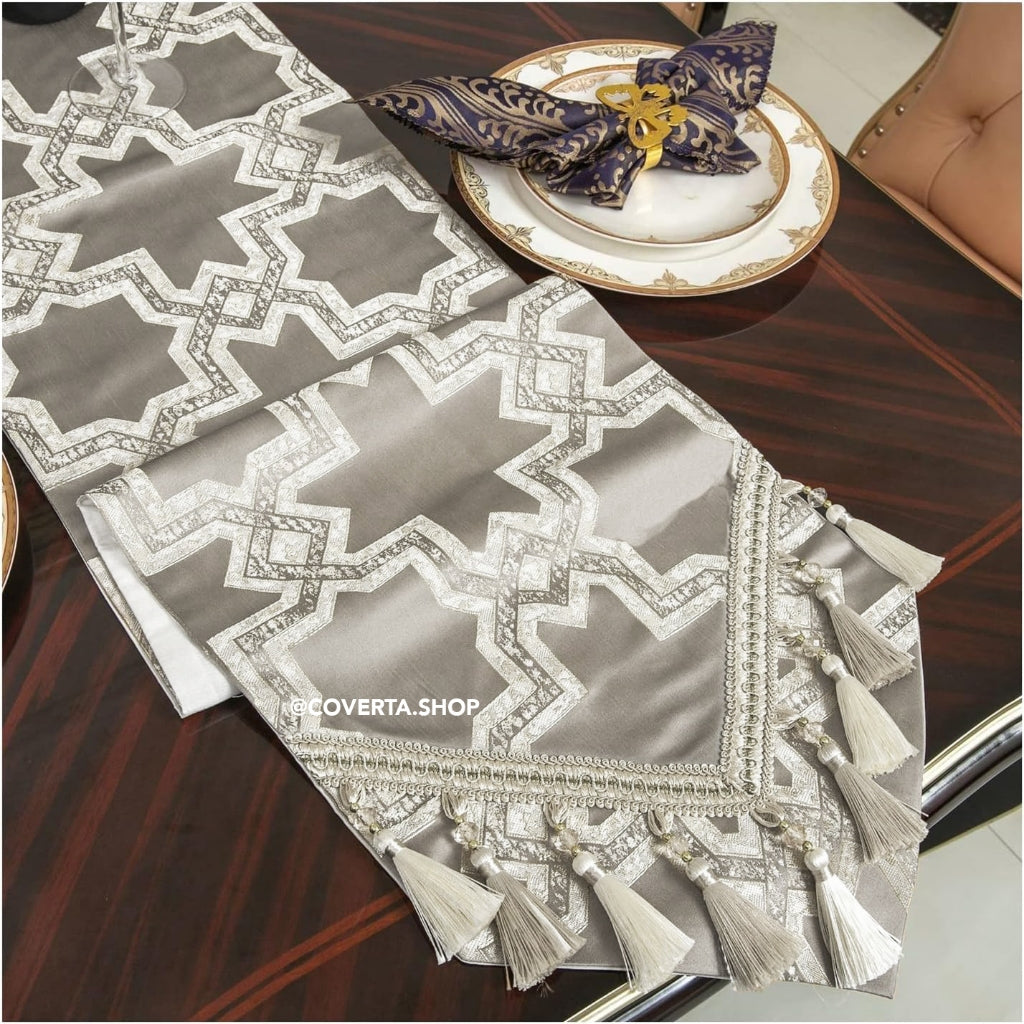 Taplak Meja Makan Mewah Table Runner Moroccan