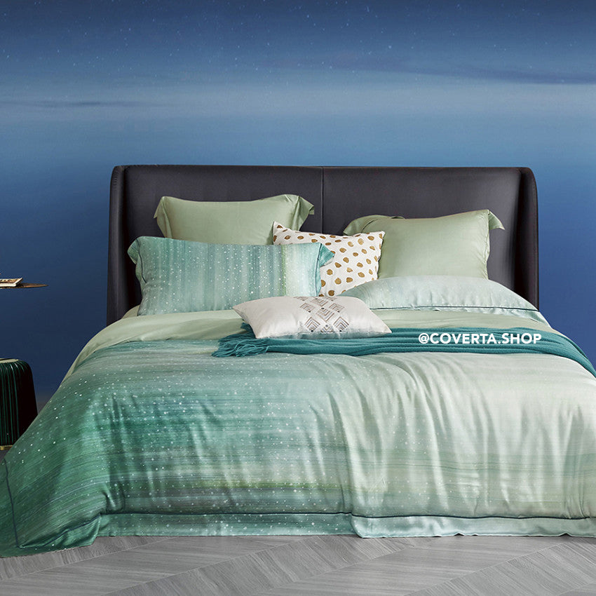 Bed Cover Set Sutera Organic Premium Tencel King Size 180x200x40cm