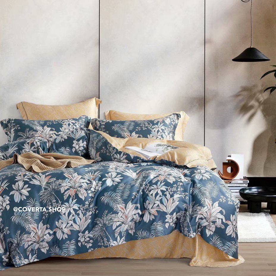 Bed Cover Set Organic Premium Tencel Extra King Size 200x200x40cm