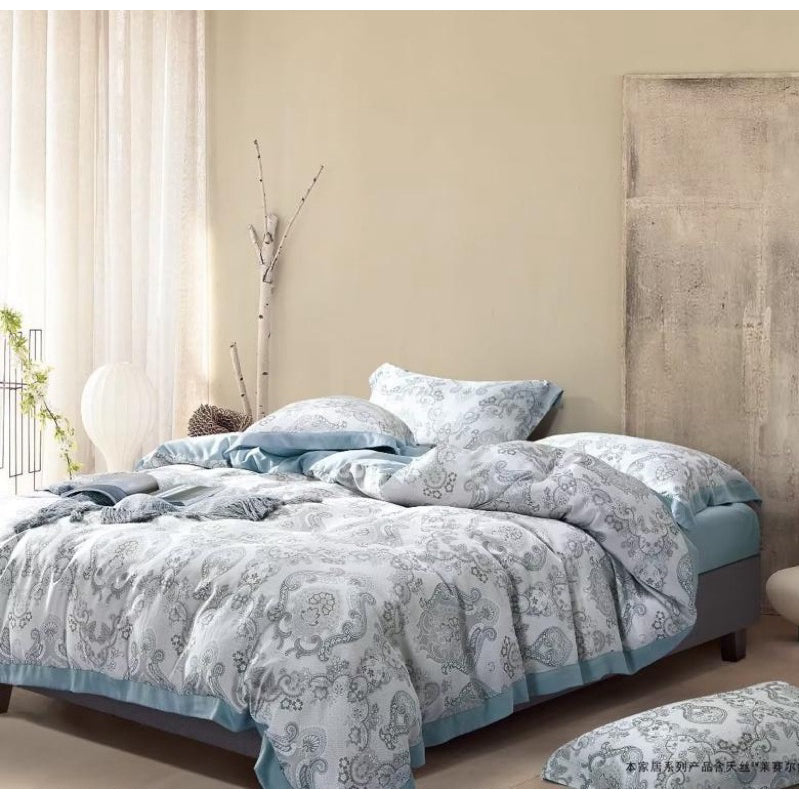 Bedcover Set Tencel + Sprei Sutera Tncl Uk 180x200 Tinggi 40 Organik 60s