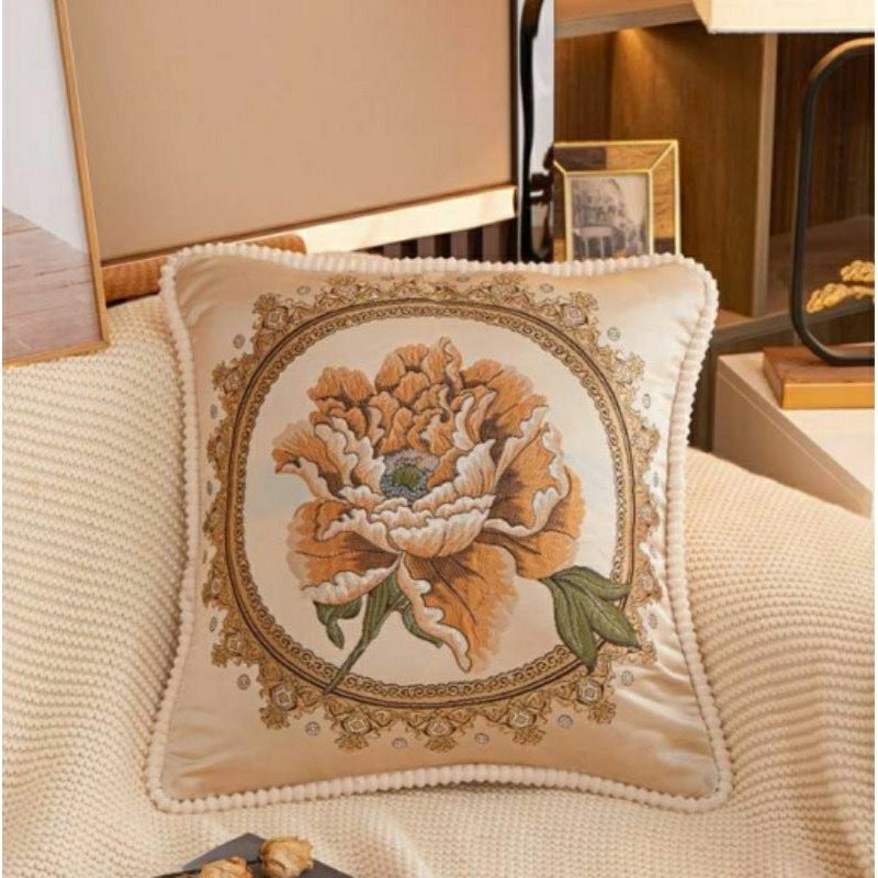 Sarung Bantal Kursi Sofa Belgi Classic Flower 45x45cm