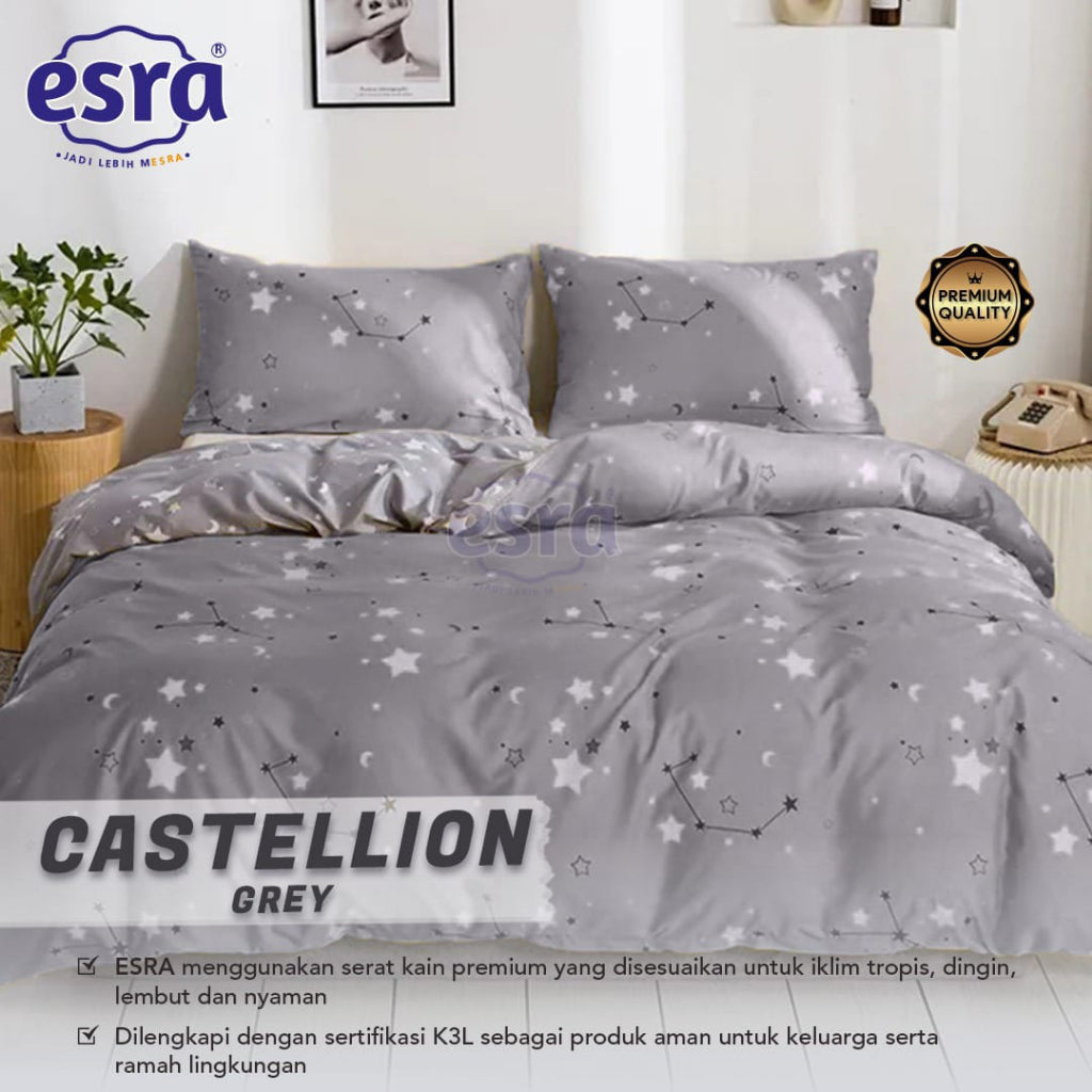 Sprei Bella Vista Katun Motif 160x200 / 180x200 / 200x200 tinggi 30cm