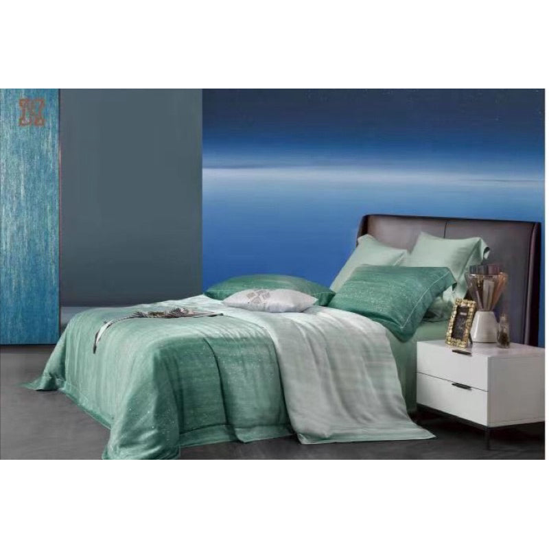 Bedcover Set Tencel + Sprei Sutera Tncl Uk 180x200 Tinggi 40 Organik 60s