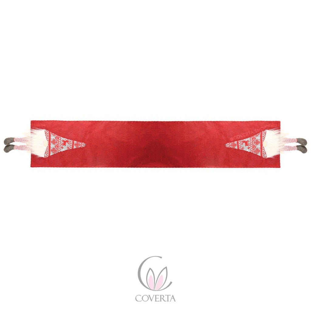 Taplak Meja Dekorasi Natal - Table Runner Christmas Sleepy Santa