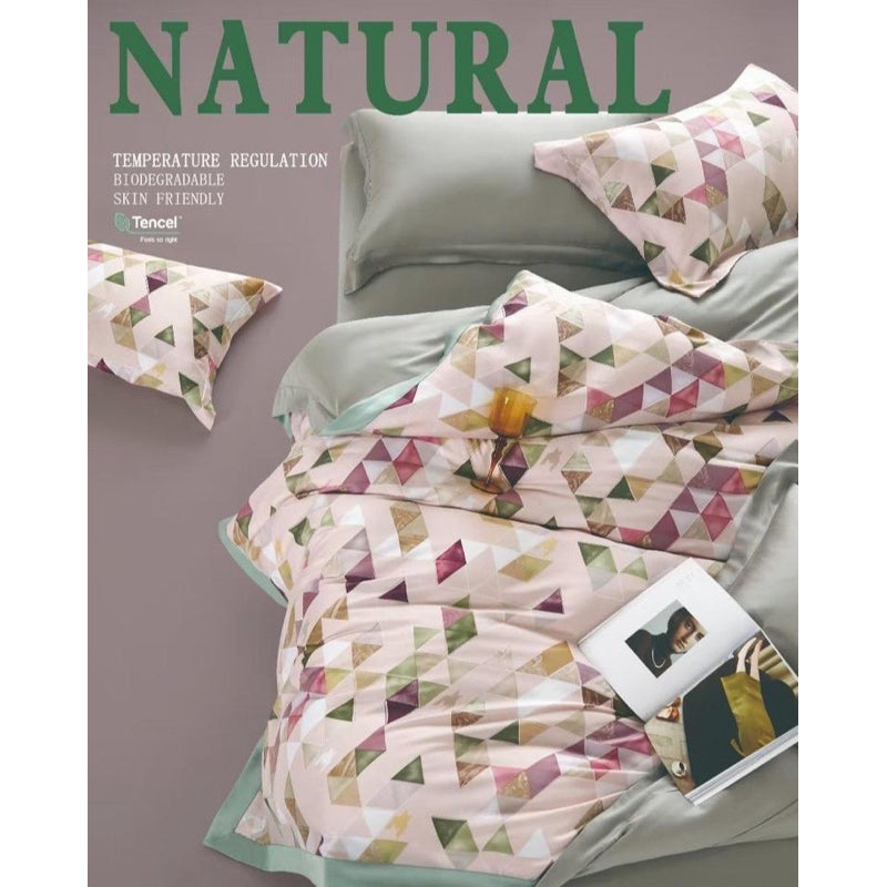 Bedcover Set Tencel + Sprei Sutera Tncl Uk 180x200 Tinggi 40 Organik 60s