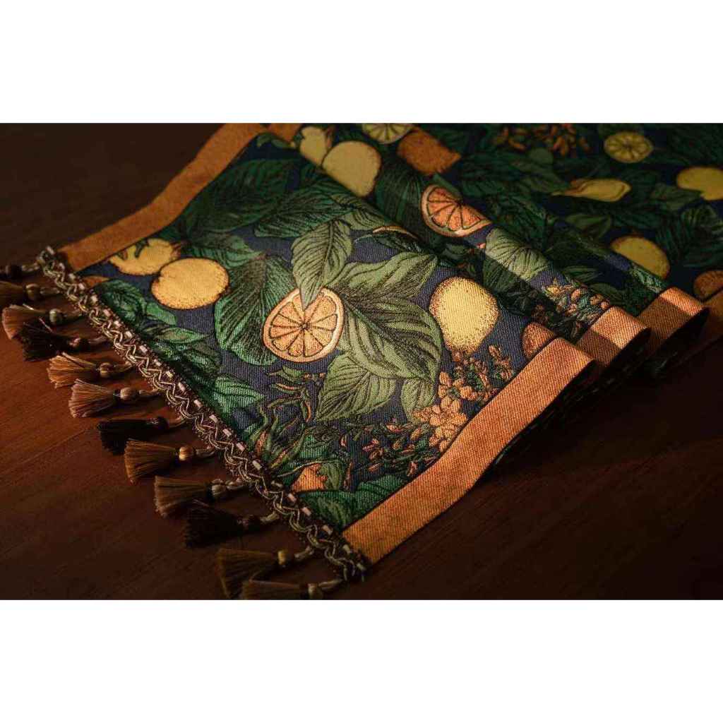 Table Runner Etnik Cotton Linen Taplak Meja Makan Panjang