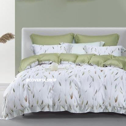 Bed Cover Set Organic Tancel Double 180x200x40cm Home Silk