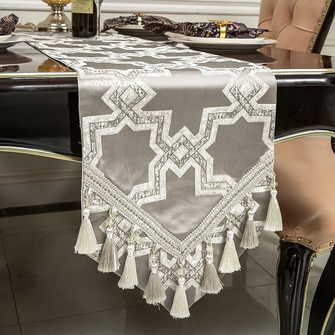 Taplak Meja Makan Mewah Table Runner Moroccan