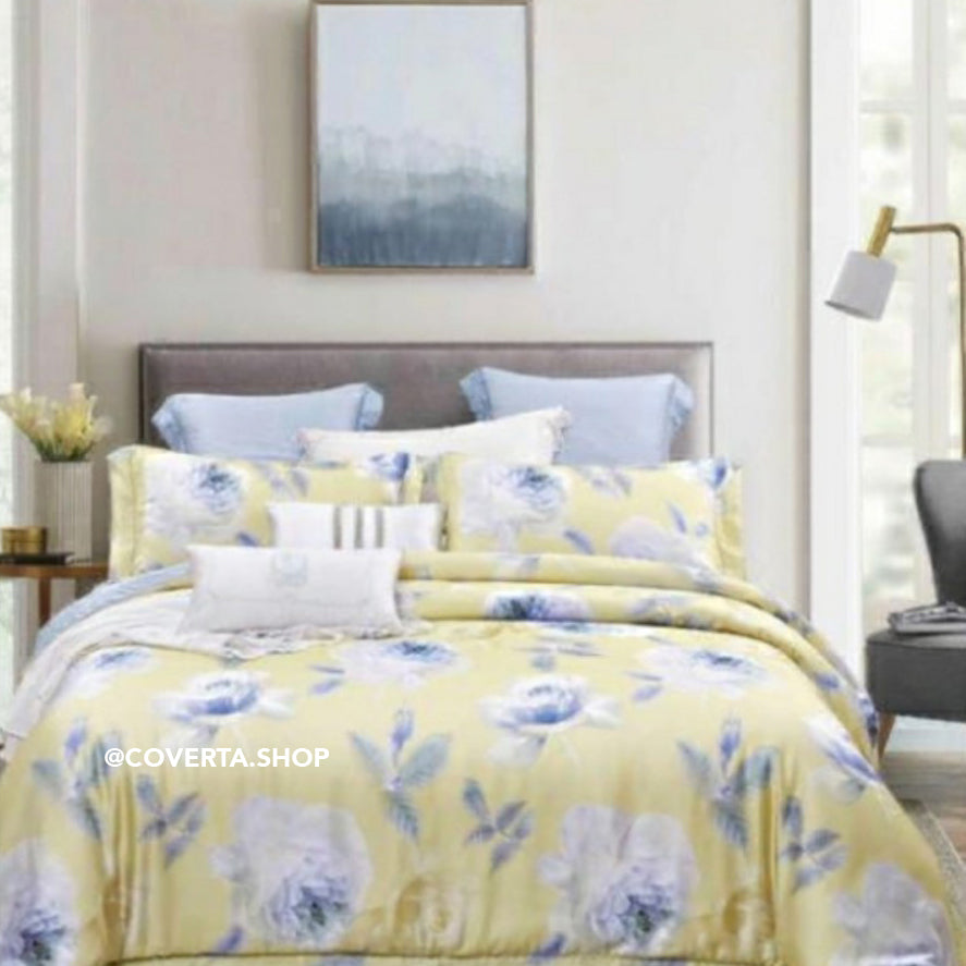 Bed Cover Set Organic Premium Tencel Extra King Size 200x200x40cm
