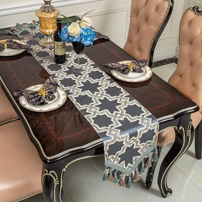 Taplak Meja Makan Mewah Table Runner Moroccan