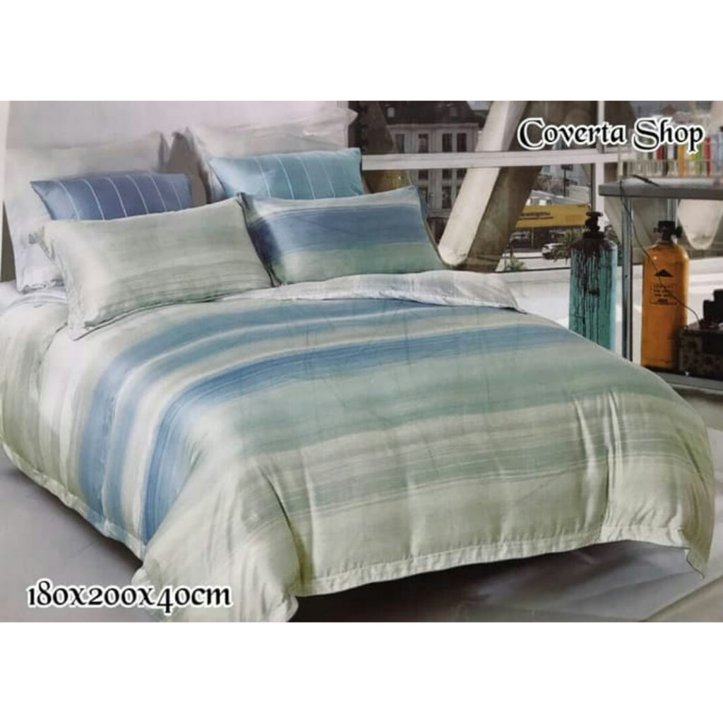 Bed Cover Set Sutera Organic Premium Tencel King Size 180x200x40cm