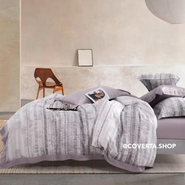 Bed Cover Set Organic Tancel Double 180x200x40cm Home Silk