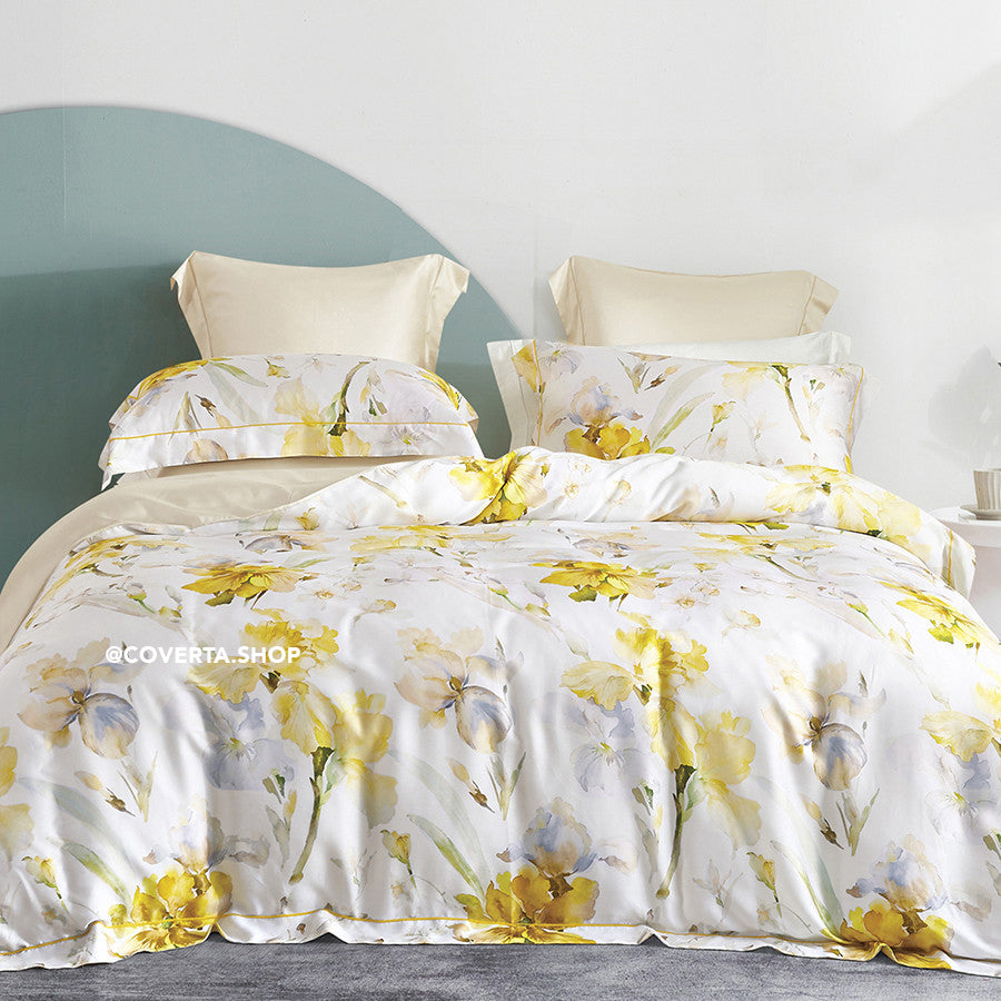 Bed Cover Set Organic Premium Tencel Extra King Size 200x200x40cm