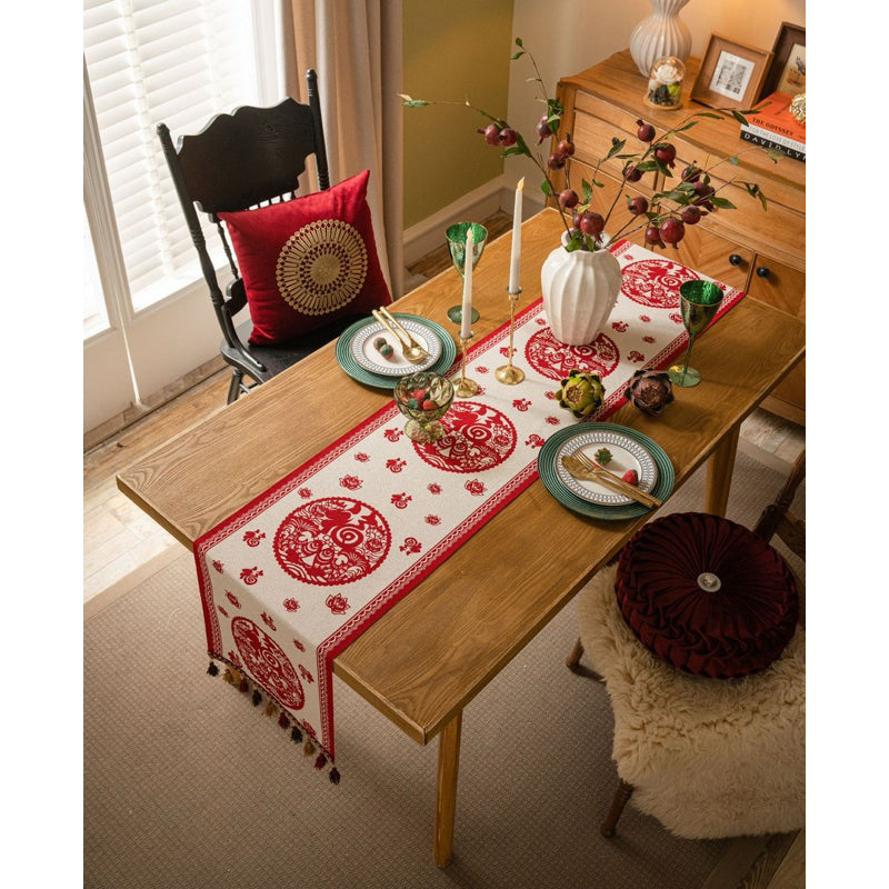 Table Runner Aesthetic | Taplak Meja Estetik Motif Fortune