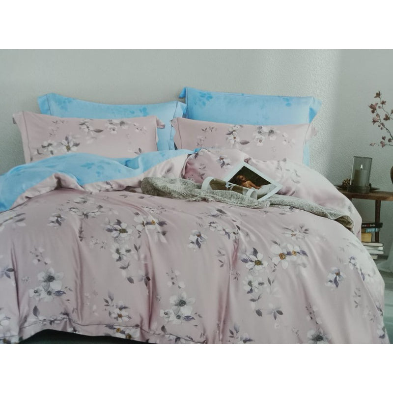 Bedcover Set Tencel + Sprei Sutera Tncl Uk 180x200 Tinggi 40 Organik 60s