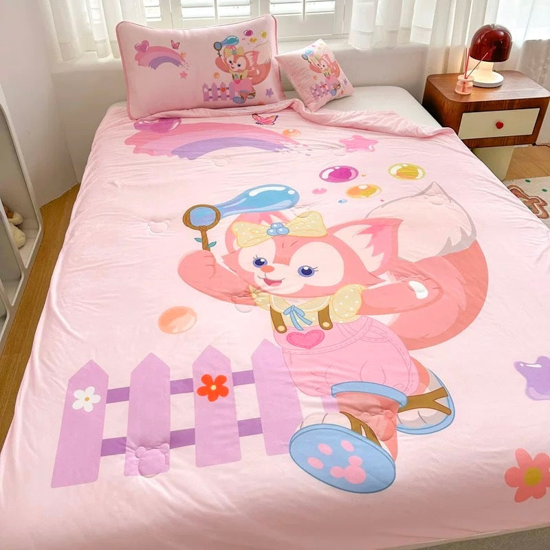 Selimut Dingin Bahan Cool Silk 150x200cm Super Lembut Sejuk Anti Gerah Motif Ariel Elsa Spiderman