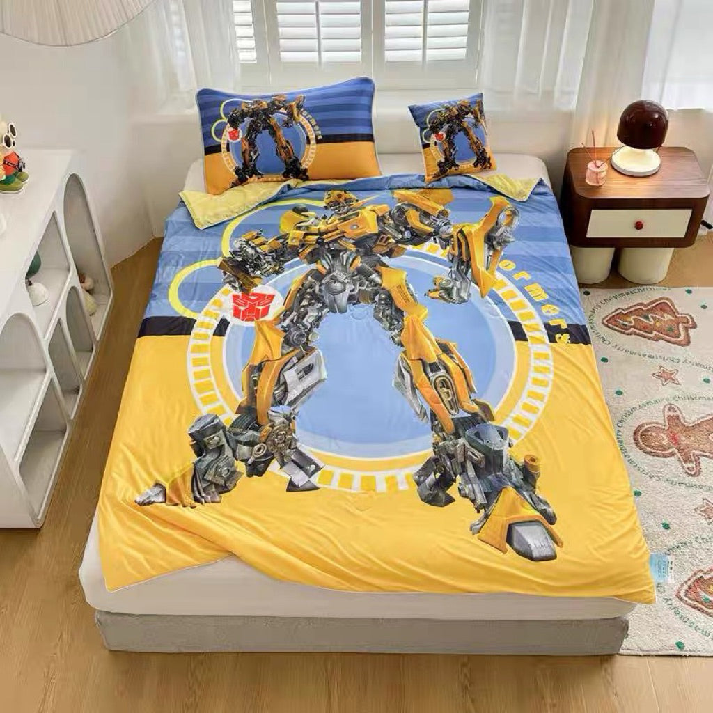 Selimut Dingin Bahan Cool Silk 150x200cm Super Lembut Sejuk Anti Gerah Motif Ariel Elsa Spiderman