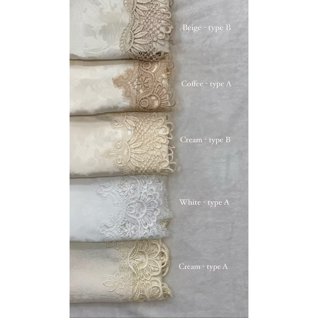 Taplak Meja Makan Bordir Segi 180x300cm (10-12kursi) (Sarung Kursi tidak termasuk)